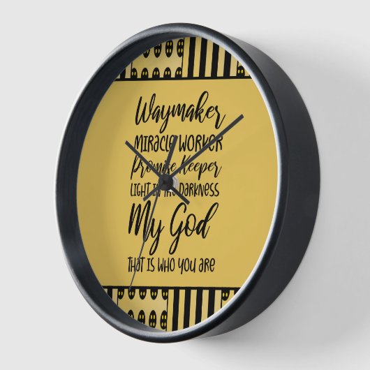 Waymaker Christelijke wandklok (Hoek)