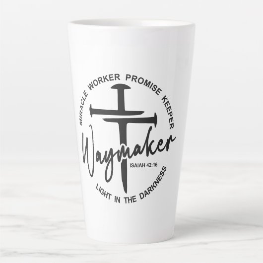 Waymaker Geloof Latte Mok (Voorkant)