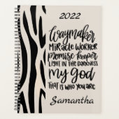 Waymaker Inspirerend Motivatie Dierenafdrukken Planner (Voorkant)