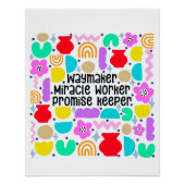 Waymaker Miracle Digital Art Poster (Voorkant)