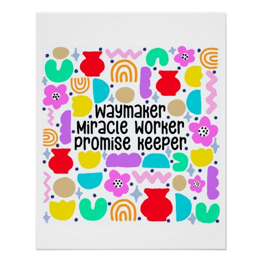 Waymaker Miracle Digital Art Poster (Voorkant)