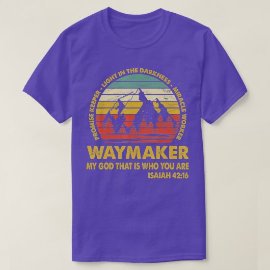 Waymaker Mirakel Worker Promise Keeper Christelijk T-shirt (Design voorkant)