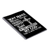 Waymaker Mirakelwerker Beloofd Houder Licht Jezus Notitieboek (Rechterzijde)