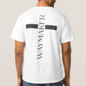 Waymaker Modern Cross Minimalistisch T-shirt (Achterkant)