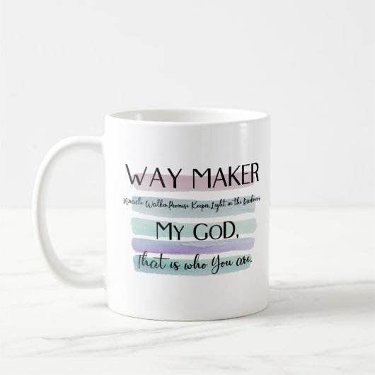 Waymaker mug koffiemok (Links)