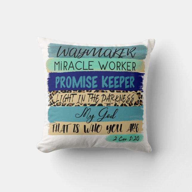 Waymaker Promise Keeper Couch Home Sierkussen (Voorkant)