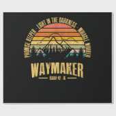 Waymaker Promise Keeper Miraker Worker Christelijk Cadeaupapier (Vlak)