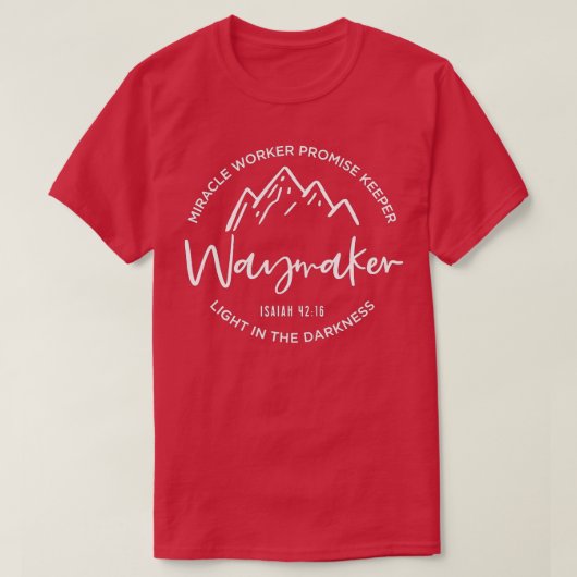 Waymaker Promise Keeper Miraker Worker Christelijk T-shirt (Design voorkant)