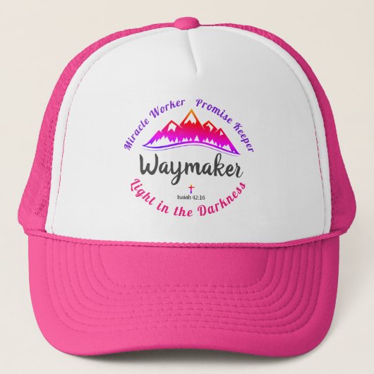 Waymaker Women's Trucker Hat Pet (Voorkant)