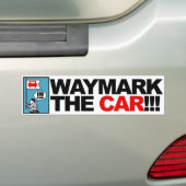 WAYMARK DE AUTO! bumpersticker (Op auto)