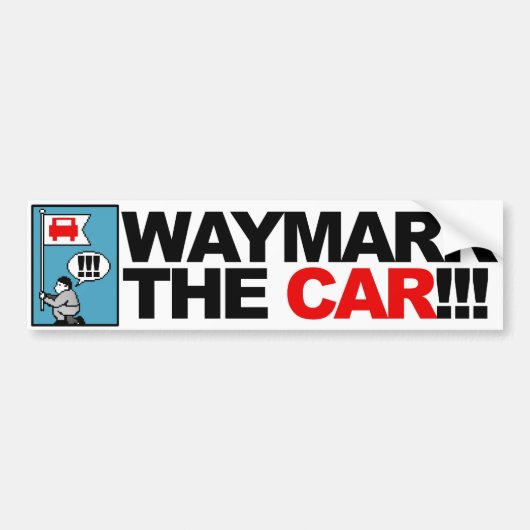 WAYMARK DE AUTO! bumpersticker (Voorkant)