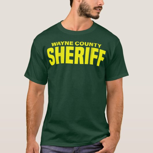 Wayne County Michigan Sheriff Deputies Uniform T-shirt (Voorkant)