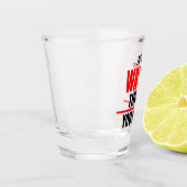 Wayne dat je naam niet zou begrijpen shot glas (Links)