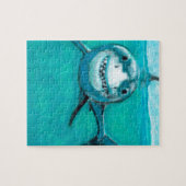 "Wayne" De grote witte haai Legpuzzel (Horizontaal)
