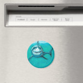 "Wayne" De grote witte haai Magneet (Insitu (Vaatwasser))