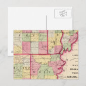 Wayne, Edwards, Wabash, Hamilton, White counties Briefkaart (Voorkant / Achterkant)