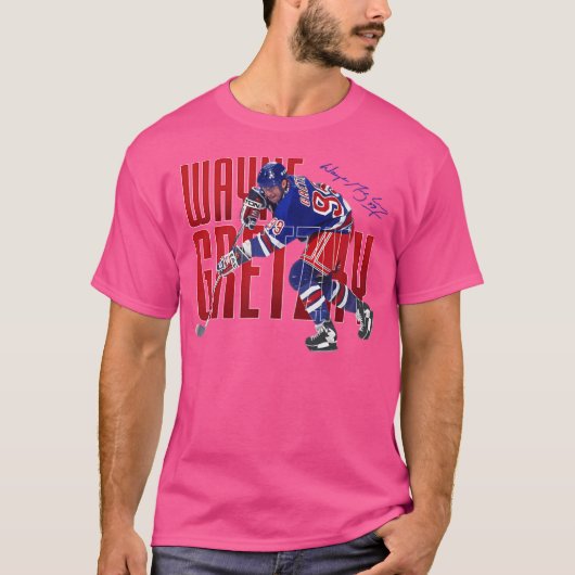 Wayne Gretzky hockeyspeler T-shirt (Voorkant)
