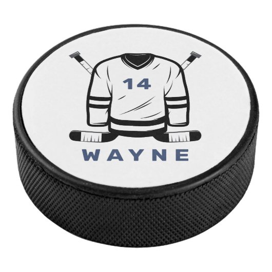 WAYNE Hockey Jersey Editable Number Sports Puck (3/4)