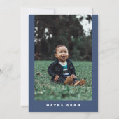 WAYNE Hockey Sport Theren Foto eerste verjaardag Kaart (Achterkant)