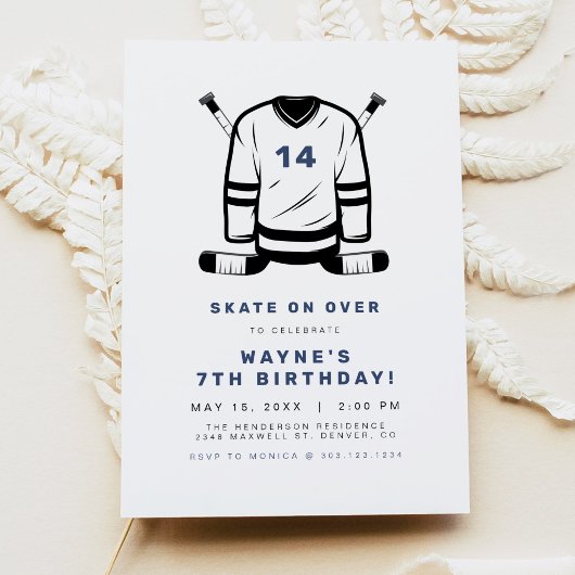 WAYNE Hockey Sport ThreatBoy Birthday Kaart