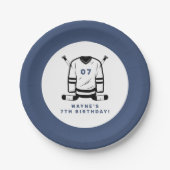 WAYNE Hockey Sport ThreatBoy Birthday Papieren Bordje (Voorkant)