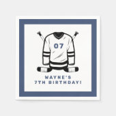 WAYNE Hockey Sport ThreatBoy Birthday Servet (Voorkant)