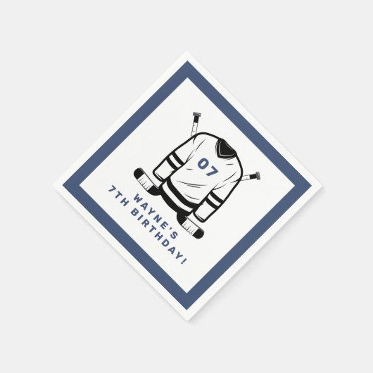 WAYNE Hockey Sport ThreatBoy Birthday Servet (Hoek)