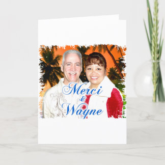 Wayne & Merci Bedankkaart