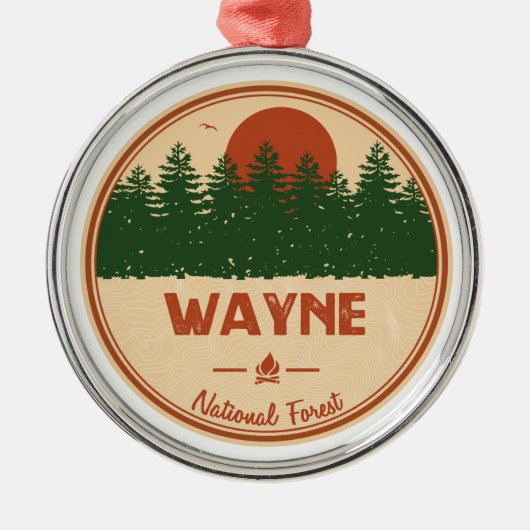 Wayne National Forest Metalen Ornament (Voorkant)