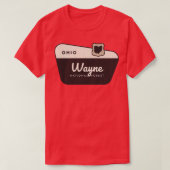 Wayne National Forest Ohio Welkomstbord T-shirt (Design voorkant)