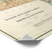 Wayne, Ontario, Yates, provincie Seneca Poster (Hoek)