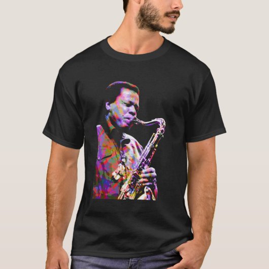 Wayne Shorter. Amerikaanse jazzsaxofonist en compo T-shirt (Voorkant)