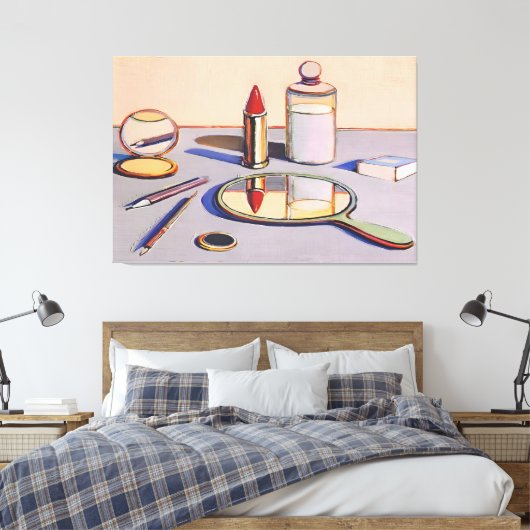 Wayne Thiebaud art Canvas Afdruk (Insitu (Slaapkamer))