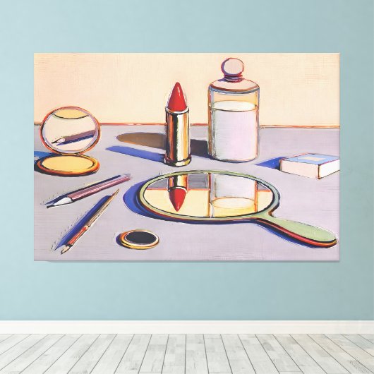 Wayne Thiebaud art Canvas Afdruk (Insitu (Houten vloer))