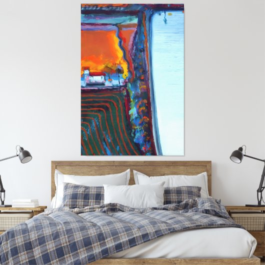 Wayne Thiebaud art Canvas Afdruk (Insitu (Slaapkamer))