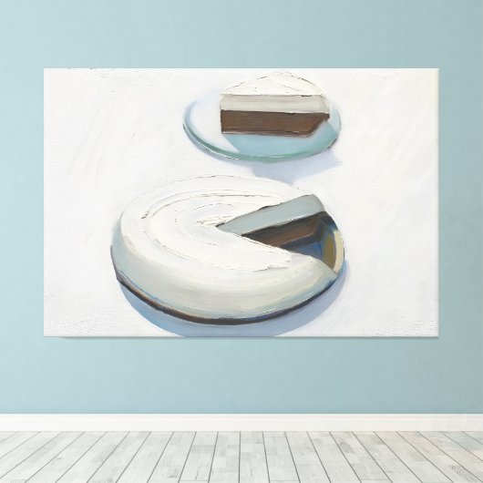 Wayne Thiebaud art Canvas Afdruk (Insitu (Houten vloer))