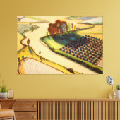 Wayne Thiebaud art Canvas Afdruk (Insitu (Woonkamer))