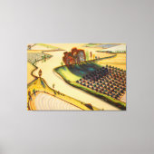 Wayne Thiebaud art Canvas Afdruk (Voorkant)