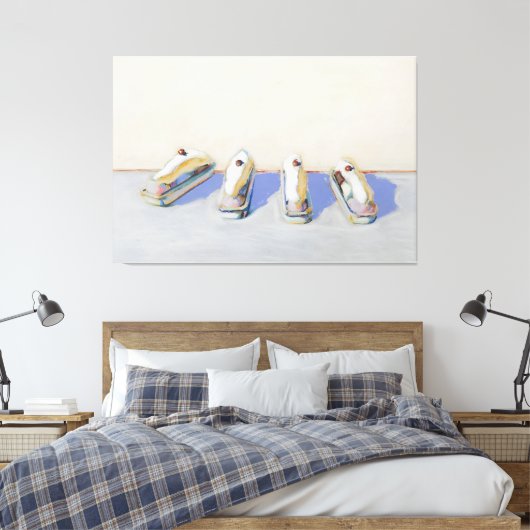 Wayne Thiebaud art Canvas Afdruk (Insitu (Slaapkamer))