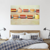 Wayne Thiebaud art Canvas Afdruk (Insitu (Slaapkamer))