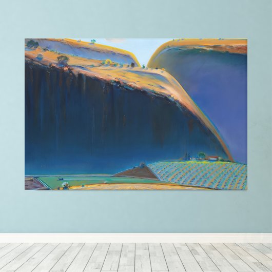 Wayne Thiebaud art painting Canvas Afdruk (Insitu (Houten vloer))