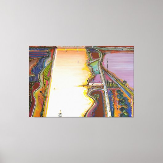 Wayne Thiebaud art painting Canvas Afdruk (Voorkant)