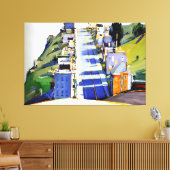 Wayne Thiebaud art style Canvas Afdruk (Insitu (Woonkamer))