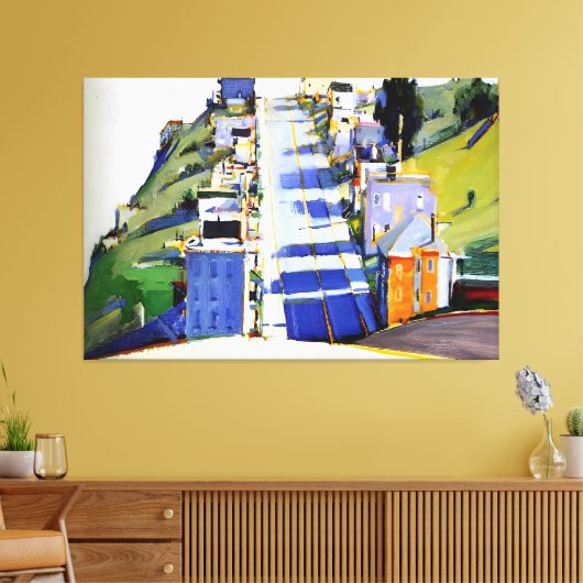 Wayne Thiebaud art style Canvas Afdruk (Insitu (Woonkamer))