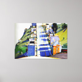 Wayne Thiebaud art style Canvas Afdruk