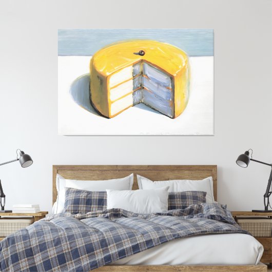 Wayne Thiebaud art style Canvas Afdruk (Insitu (Slaapkamer))