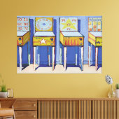 Wayne Thiebaud art style Canvas Afdruk (Insitu (Woonkamer))