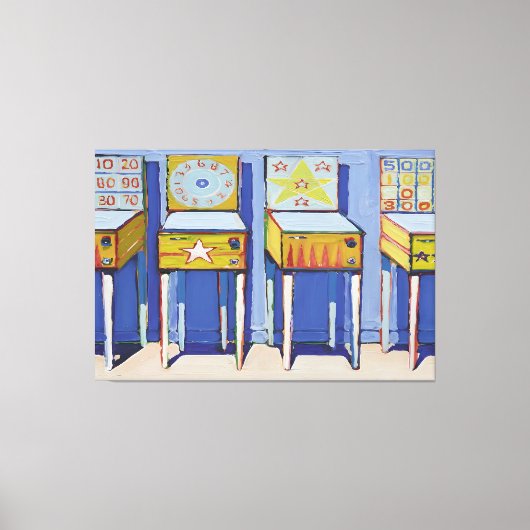 Wayne Thiebaud art style Canvas Afdruk (Voorkant)