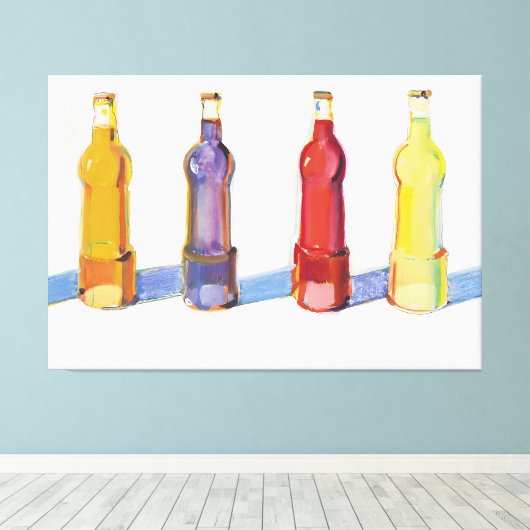 Wayne Thiebaud art style Canvas Afdruk (Insitu (Houten vloer))