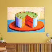 Wayne Thiebaud art style Canvas Afdruk (Insitu (Woonkamer))